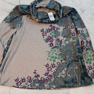 Paisley Floral Long Sleeve Top